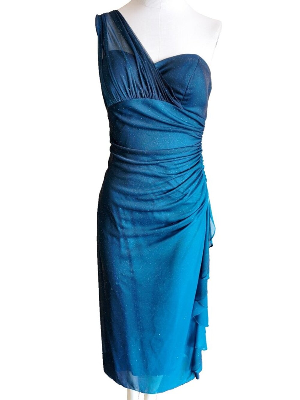 Vintage Blondie nites prom dress black/turquoise size medium